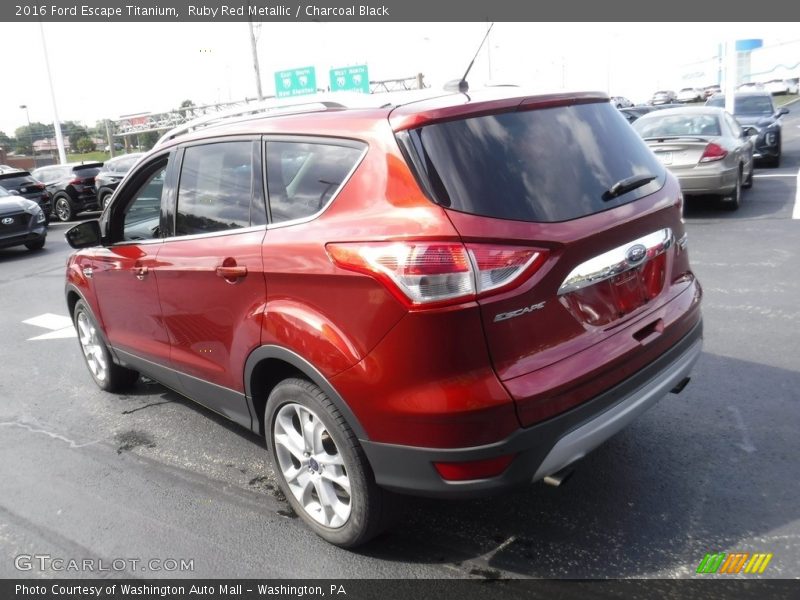 Ruby Red Metallic / Charcoal Black 2016 Ford Escape Titanium