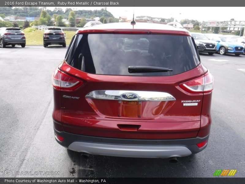 Ruby Red Metallic / Charcoal Black 2016 Ford Escape Titanium
