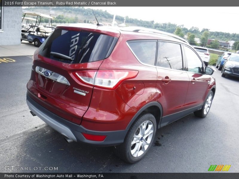 Ruby Red Metallic / Charcoal Black 2016 Ford Escape Titanium