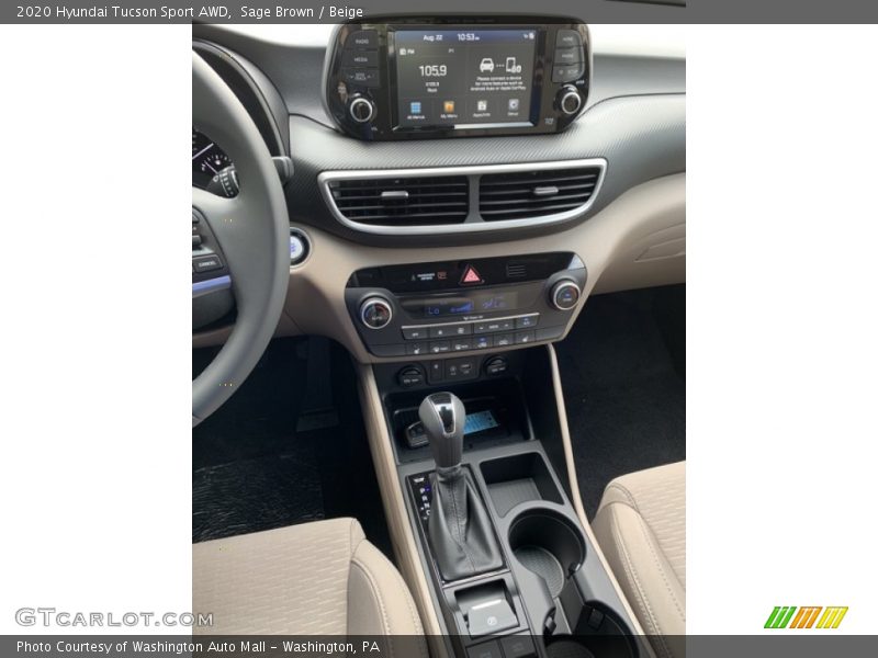 Controls of 2020 Tucson Sport AWD