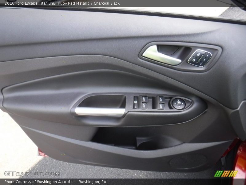 Ruby Red Metallic / Charcoal Black 2016 Ford Escape Titanium