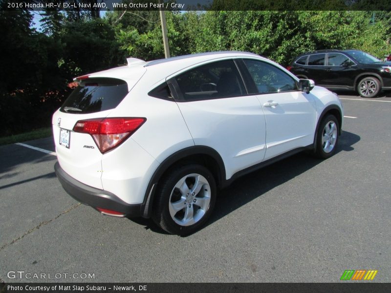 White Orchid Pearl / Gray 2016 Honda HR-V EX-L Navi AWD