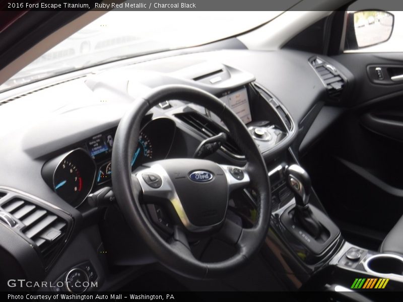 Ruby Red Metallic / Charcoal Black 2016 Ford Escape Titanium