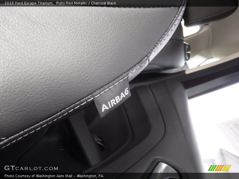 Ruby Red Metallic / Charcoal Black 2016 Ford Escape Titanium