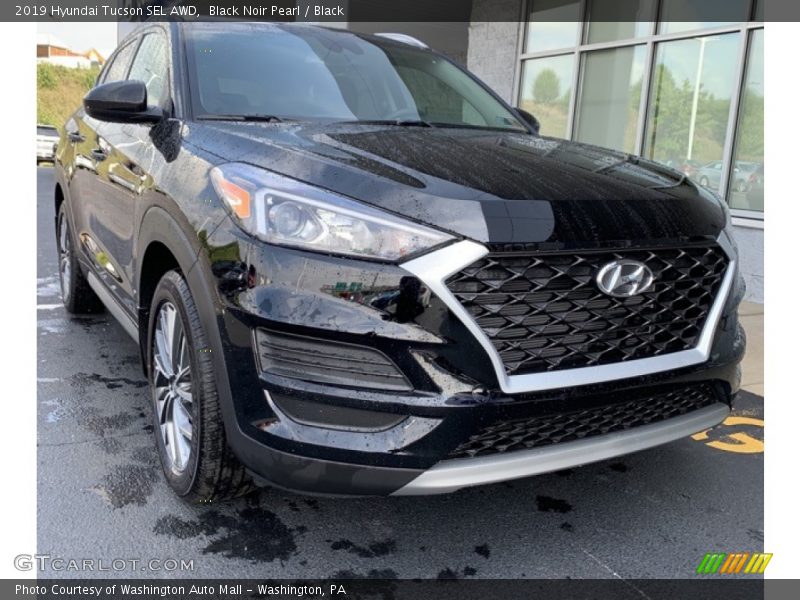 Black Noir Pearl / Black 2019 Hyundai Tucson SEL AWD