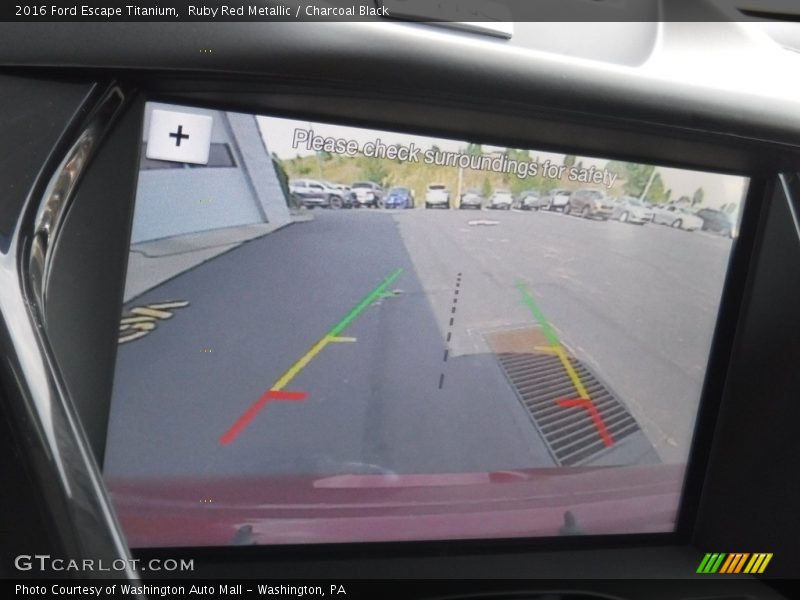 Ruby Red Metallic / Charcoal Black 2016 Ford Escape Titanium