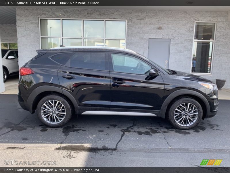 Black Noir Pearl / Black 2019 Hyundai Tucson SEL AWD