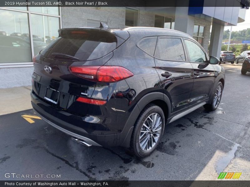 Black Noir Pearl / Black 2019 Hyundai Tucson SEL AWD