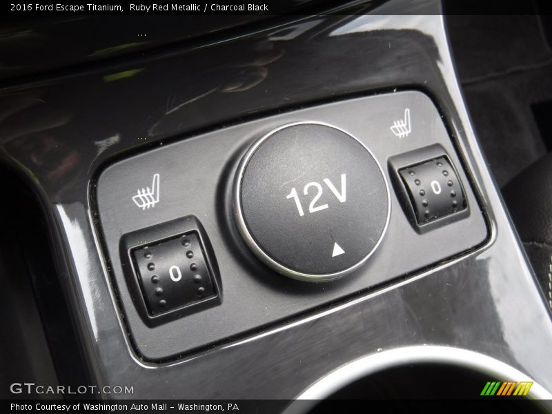 Ruby Red Metallic / Charcoal Black 2016 Ford Escape Titanium