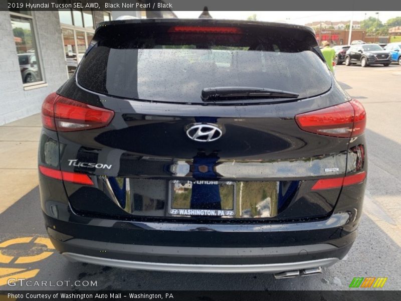 Black Noir Pearl / Black 2019 Hyundai Tucson SEL AWD