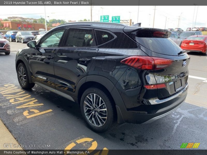 Black Noir Pearl / Black 2019 Hyundai Tucson SEL AWD