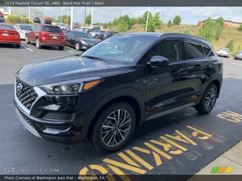 Black Noir Pearl / Black 2019 Hyundai Tucson SEL AWD