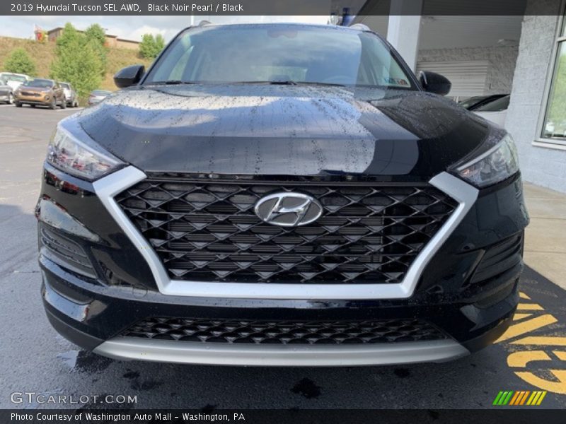 Black Noir Pearl / Black 2019 Hyundai Tucson SEL AWD