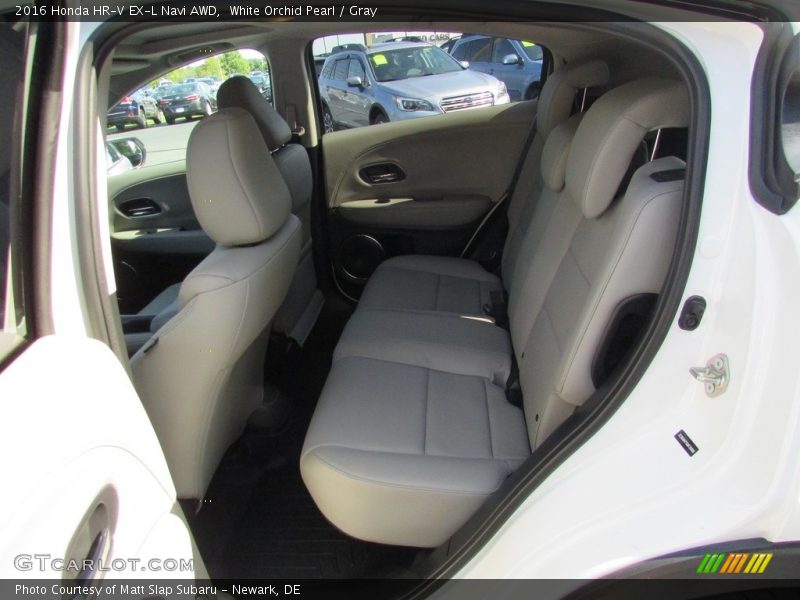 White Orchid Pearl / Gray 2016 Honda HR-V EX-L Navi AWD