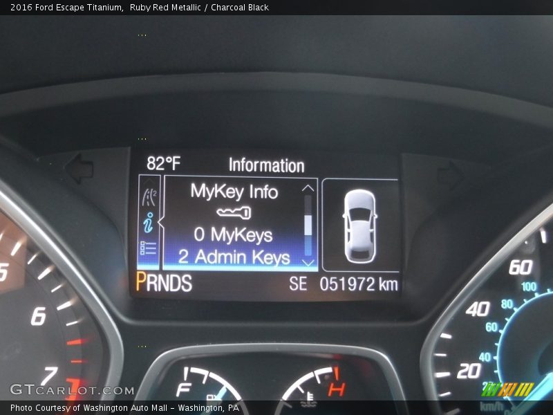 Ruby Red Metallic / Charcoal Black 2016 Ford Escape Titanium