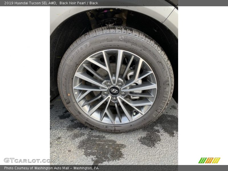 Black Noir Pearl / Black 2019 Hyundai Tucson SEL AWD