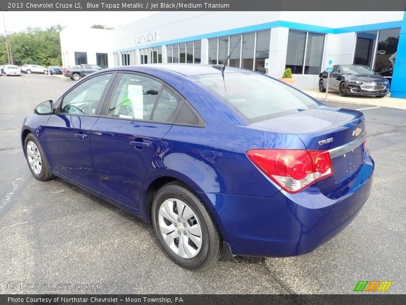 Blue Topaz Metallic / Jet Black/Medium Titanium 2013 Chevrolet Cruze LS