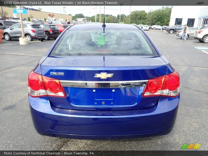 Blue Topaz Metallic / Jet Black/Medium Titanium 2013 Chevrolet Cruze LS