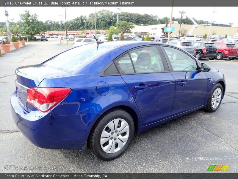 Blue Topaz Metallic / Jet Black/Medium Titanium 2013 Chevrolet Cruze LS