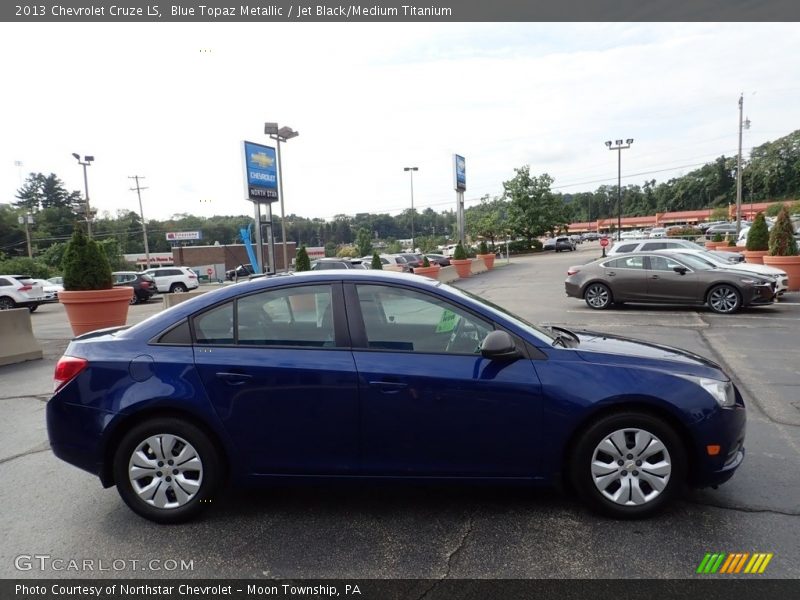 Blue Topaz Metallic / Jet Black/Medium Titanium 2013 Chevrolet Cruze LS