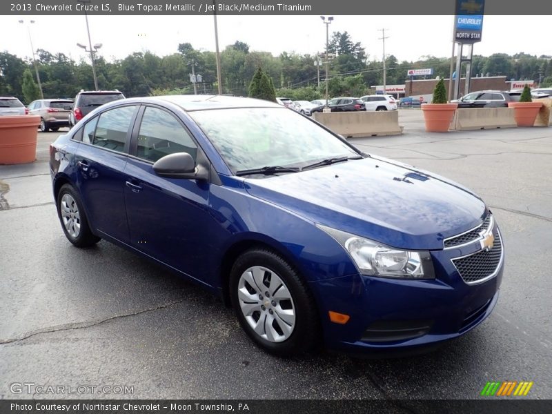 Blue Topaz Metallic / Jet Black/Medium Titanium 2013 Chevrolet Cruze LS