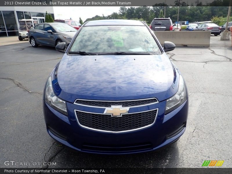 Blue Topaz Metallic / Jet Black/Medium Titanium 2013 Chevrolet Cruze LS