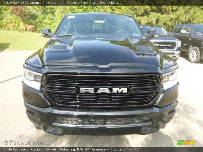 Diamond Black Crystal Pearl / Black 2019 Ram 1500 Laramie Crew Cab 4x4