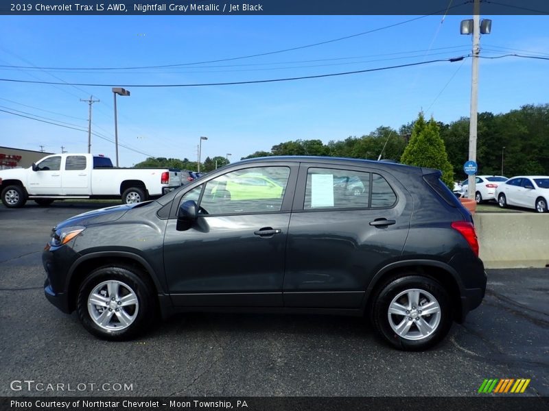 Nightfall Gray Metallic / Jet Black 2019 Chevrolet Trax LS AWD