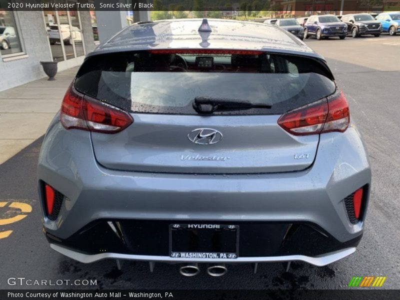 Sonic Silver / Black 2020 Hyundai Veloster Turbo