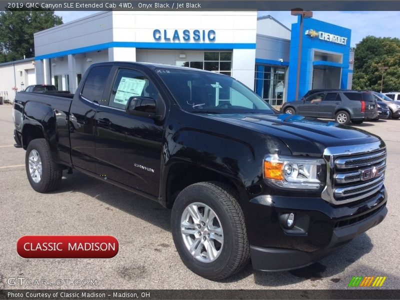 Onyx Black / Jet Black 2019 GMC Canyon SLE Extended Cab 4WD