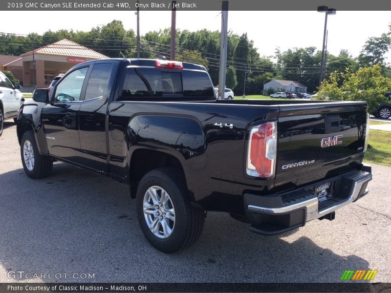 Onyx Black / Jet Black 2019 GMC Canyon SLE Extended Cab 4WD