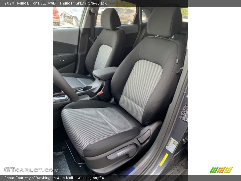 Thunder Gray / Gray/Black 2020 Hyundai Kona SEL AWD
