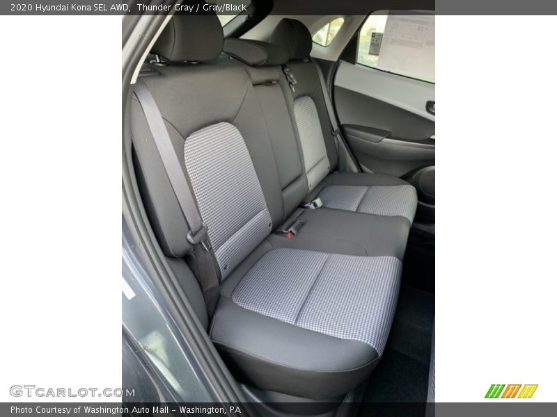 Thunder Gray / Gray/Black 2020 Hyundai Kona SEL AWD