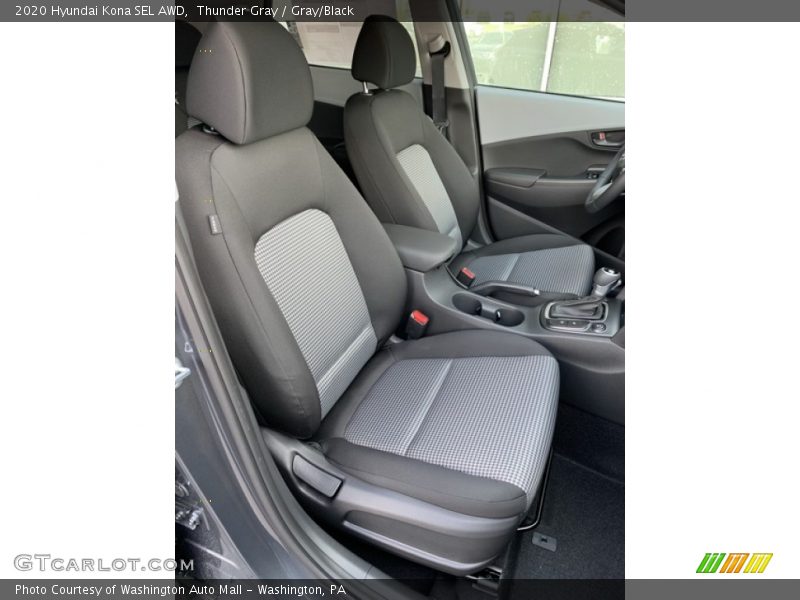 Thunder Gray / Gray/Black 2020 Hyundai Kona SEL AWD
