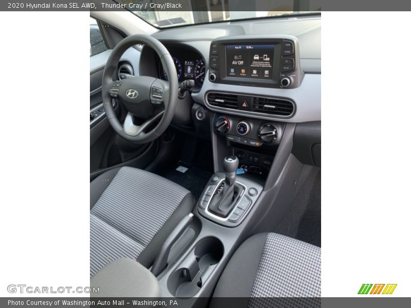 Thunder Gray / Gray/Black 2020 Hyundai Kona SEL AWD