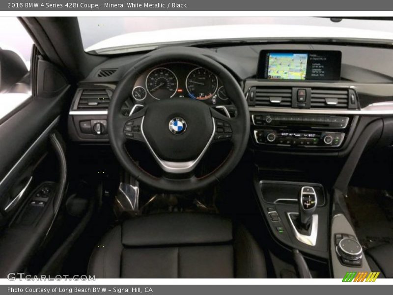 Mineral White Metallic / Black 2016 BMW 4 Series 428i Coupe