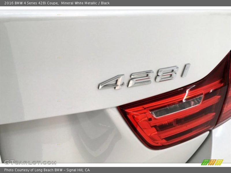 Mineral White Metallic / Black 2016 BMW 4 Series 428i Coupe