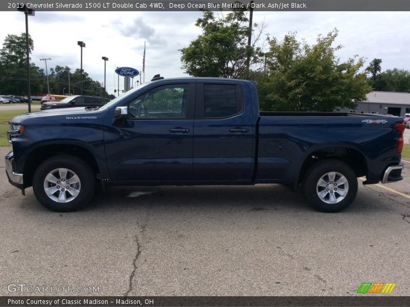 Deep Ocean Blue Metallic / Dark Ash/Jet Black 2019 Chevrolet Silverado 1500 LT Double Cab 4WD
