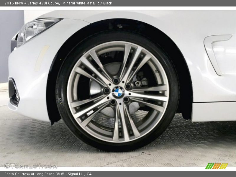 Mineral White Metallic / Black 2016 BMW 4 Series 428i Coupe