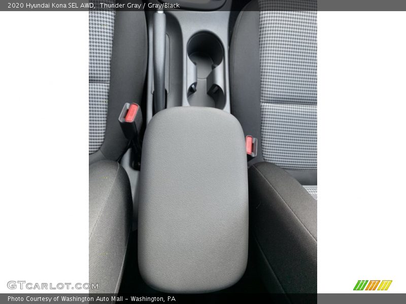 Thunder Gray / Gray/Black 2020 Hyundai Kona SEL AWD