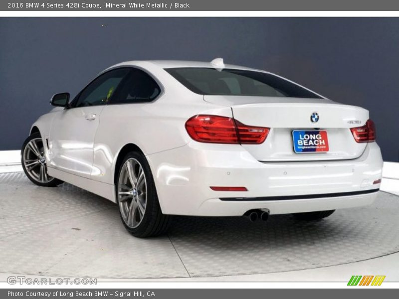 Mineral White Metallic / Black 2016 BMW 4 Series 428i Coupe