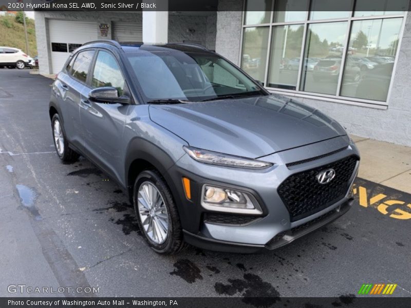 Sonic Silver / Black 2020 Hyundai Kona SEL AWD