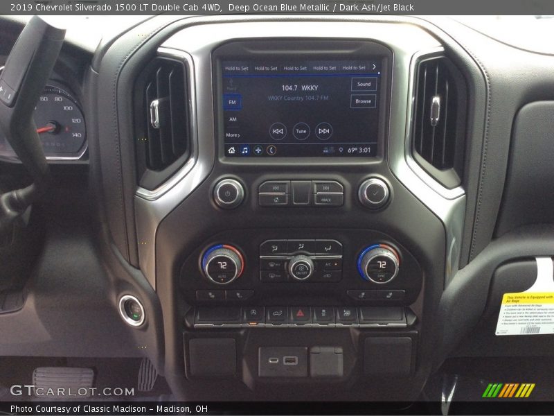 Deep Ocean Blue Metallic / Dark Ash/Jet Black 2019 Chevrolet Silverado 1500 LT Double Cab 4WD