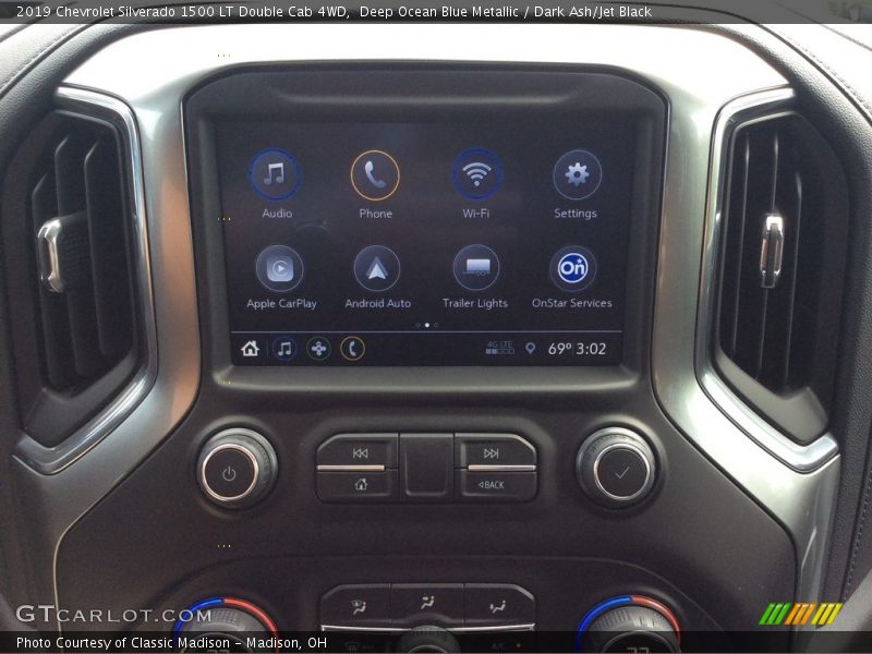 Deep Ocean Blue Metallic / Dark Ash/Jet Black 2019 Chevrolet Silverado 1500 LT Double Cab 4WD