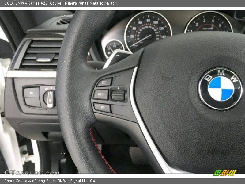 Mineral White Metallic / Black 2016 BMW 4 Series 428i Coupe