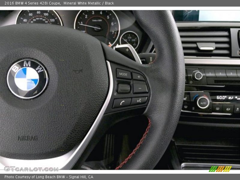 Mineral White Metallic / Black 2016 BMW 4 Series 428i Coupe
