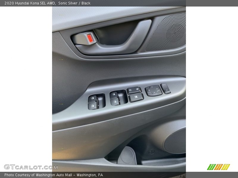 Sonic Silver / Black 2020 Hyundai Kona SEL AWD