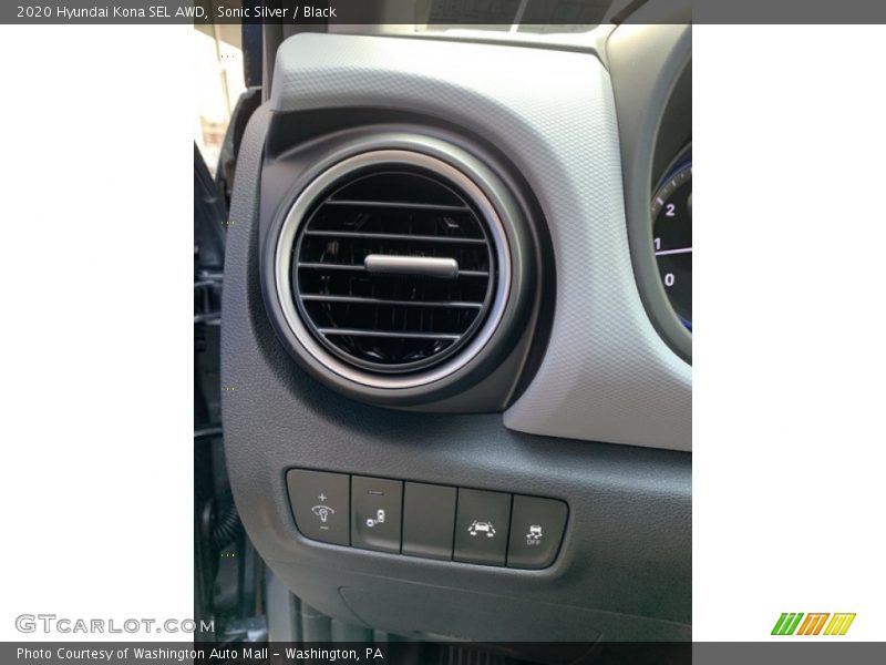 Sonic Silver / Black 2020 Hyundai Kona SEL AWD