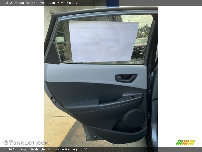Sonic Silver / Black 2020 Hyundai Kona SEL AWD