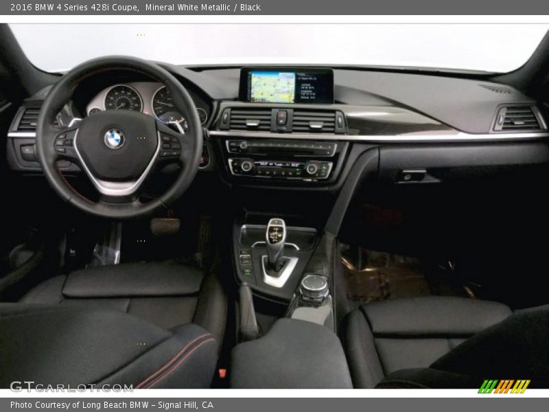 Mineral White Metallic / Black 2016 BMW 4 Series 428i Coupe
